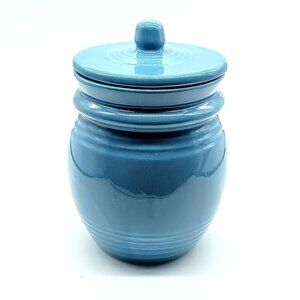 Vintage  McCoy USA 3105 Blue Ceramic Covered Canister Jar